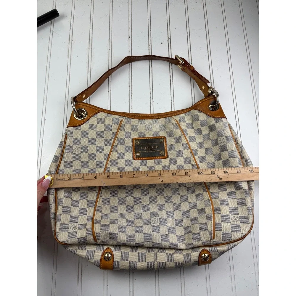 Louis Vuitton Vintage Damier Azur Canvas Hobo Galliera PM Shoulder Bag $1600
